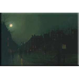   Street by Night 30x20 Streched Canvas Art by Grimshaw, John Atkinson