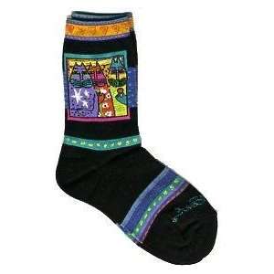  Laurel Burch Sole Mates Three Cats Square Socks By The 