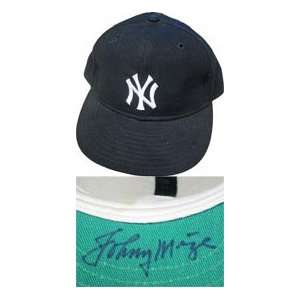  Johnny Mize Autographed Mew York Yankees Cap Sports 