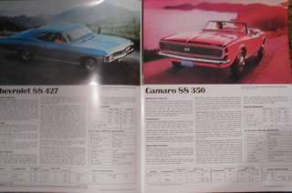 1967 Chevrolet Super Sports Sales Brochure 67  