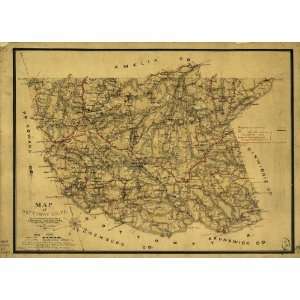 Civil War Map Map of Nottoway Co., Va. Surveyed under the direction of 