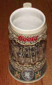 1990 Coors Brewing Collectible Beer Stein 1935 Print Advertisement 