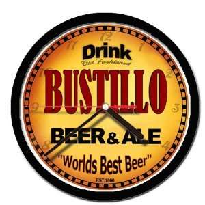  BUSTILLO beer and ale cerveza wall clock 