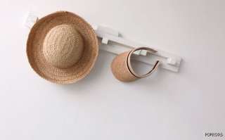   100% Raffia Woven Straw Gold Ribbon Sun Visor Women Hats Caps  