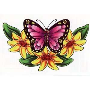  Butterfly in Flowers Temporaray Tattoo Toys & Games