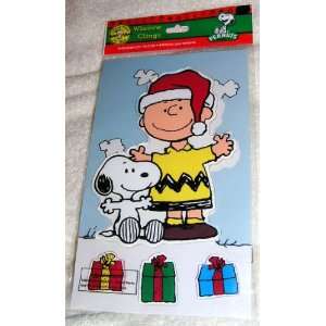 Peanuts Snoopy and Charlie Brown Jelz Window Clings Christmas 