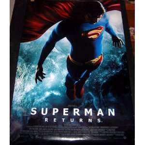 Superman Returns Two Sided Movie Theater Poster (Movie Memorabilia)