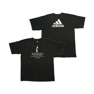  adidas 2008 Superliga T Shirt   Black Small Sports 
