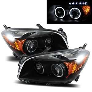    11 Toyota RAV 4 Black CCFL Projector Headlights /w Amber Automotive