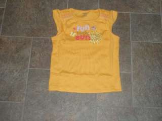 NWT Gymboree Glamour Safari Yellow Sun Shirt 4 4T  