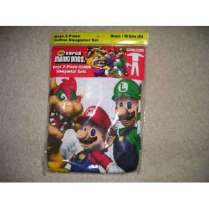  Super Mario Brothers/2 Piece Longsleeve Pajamas/Nintendo 