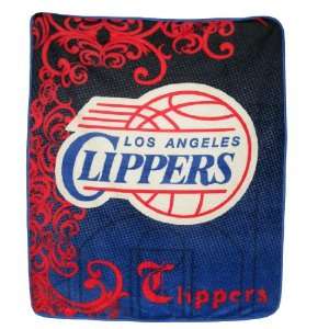 NBA Los Angeles Clippers Super Soft Plush Blanket / Fleece Couch Throw 