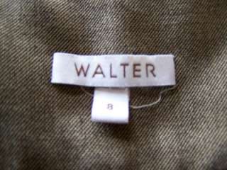 Walter Paper Wide Leg Paper Bag Tie High Waist Dress Pants Size 8 