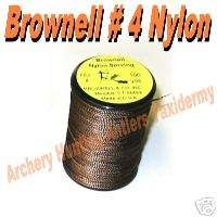 Brownell # 4 NYLON SERVING Material Bow String BROWN  