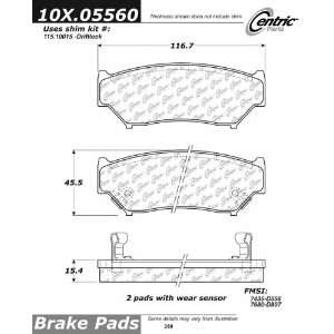 Centric Parts, 102.05560, CTek Brake Pads Automotive