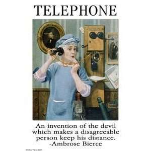 Communicate / Telephone   Paper Poster (18.75 x 28.5)  