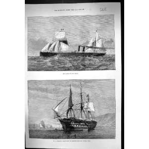  1873 Spanish Steamer Murillo Ships H.m.s. Gibraltar 