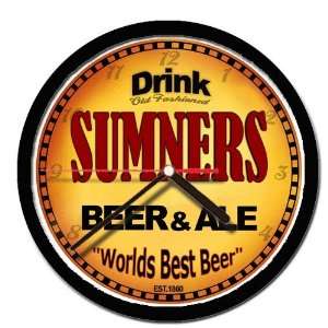  SUMNERS beer and ale cerveza wall clock 