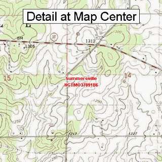 USGS Topographic Quadrangle Map   Summersville, Missouri (Folded 