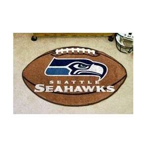  NFL SEATTLE SEAHAWKS FOOTBALL SHAPED DOOR MAT RUG Sports 