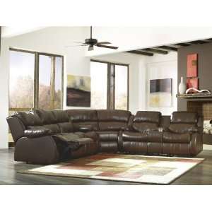  DuraBlend 3 Piece Cafe Sectional by Ashley   Adobe Finish 
