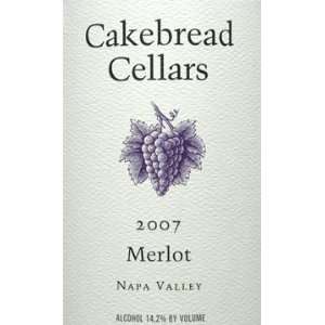  2007 Cakebread Merlot Napa Valley 750ml Grocery & Gourmet 