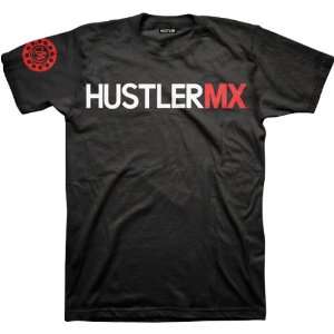 Neal Racing Hustler MX Mens Short Sleeve Sports Wear Shirt   Black 