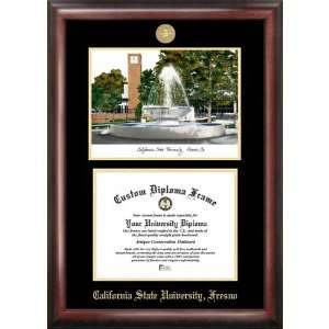  California State University, Fresno Gold Embossed Diploma 
