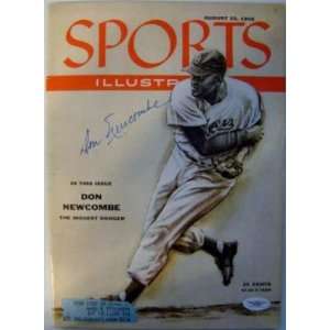  Don Newcombe SIGNED 1955 Sports Illustrated JSA 