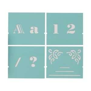  Martha Stewart Alphabet Stencil 48/Pkg Decorative Font 