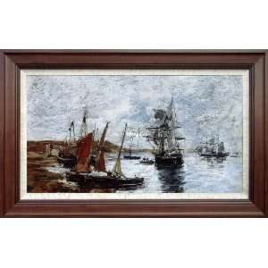  Hand Painted Oil Paintings Camaret Boats Shore   Free 