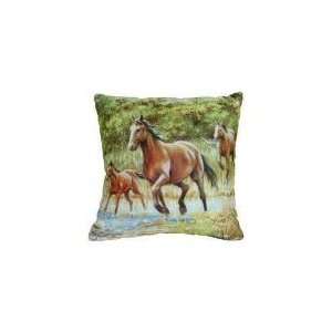   The Crossing Horses Hautman 18 Sublimation Pillow