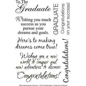  My Sentiments Exactly Rub Ons Graduation Cards   624217 
