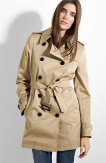 , Burberry Brit Wool Lined Trench Coat size 4 Petite, Color TRENCH 
