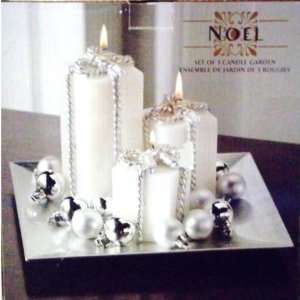  Noel Set of 3 Candle Garden