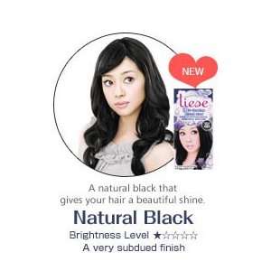  Liese Soft Bubble Hair Color (Natural Black)   Cover Gray Hair Beauty