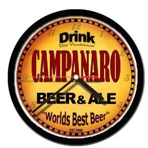  CAMPANARO beer and ale cerveza wall clock 