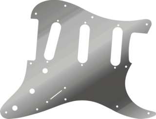 Pickguard for Fender Strat Stratocaster Chrome Mirror   