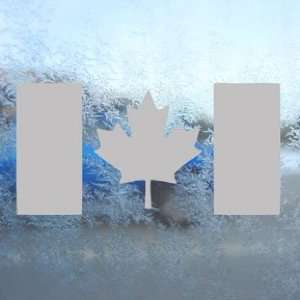  Canada Flag Canadia Gray Decal Maple Leaf Drapeau Gray 