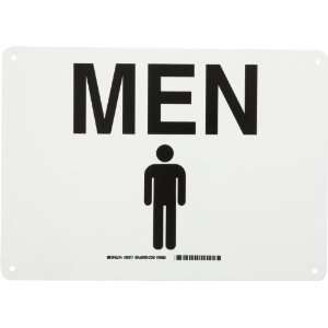   Restroom Sign, Legend Men (with Pictogram) Industrial & Scientific