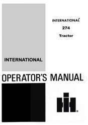 FARMALL INTERNATIONAL 274 Operators Instruction Manual  