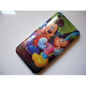 Mickey & Minnie Mouse Hard Cover Case iPhone 3G 3GS   Design #2 + Free 
