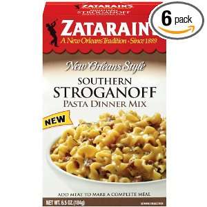 ZATARAINS Dinner Pasta, Southern Stroganoff, 6.5 Ounce (Pack of 6 