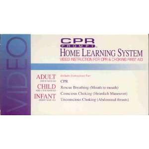  CPR Prompt Home Learning System (VHS Tape) Everything 