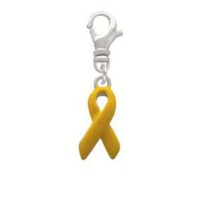  Yellow Ribbon Clip On Charm Arts, Crafts & Sewing