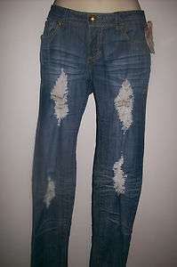   JUNIOR APPLE BOTTOMS RIPPED DISTRESSED GOLD LOW RISE SKINNY LEG JEANS