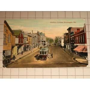  1913 Post Card Streetcar, Madison Avenue, Skowhegan 