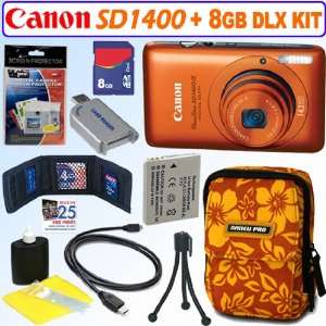  Canon PowerShot SD1400IS 14.1 MP Digital Camera (Orange 