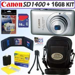  Canon PowerShot SD1400IS 14.1 MP Digital Camera (Silver 