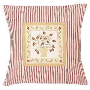 Strawberry Patch decorative pillow